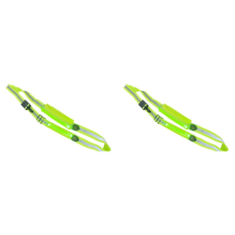 Running Gear Holder - BTLIFE-2X LED Reflective Belt Sash With