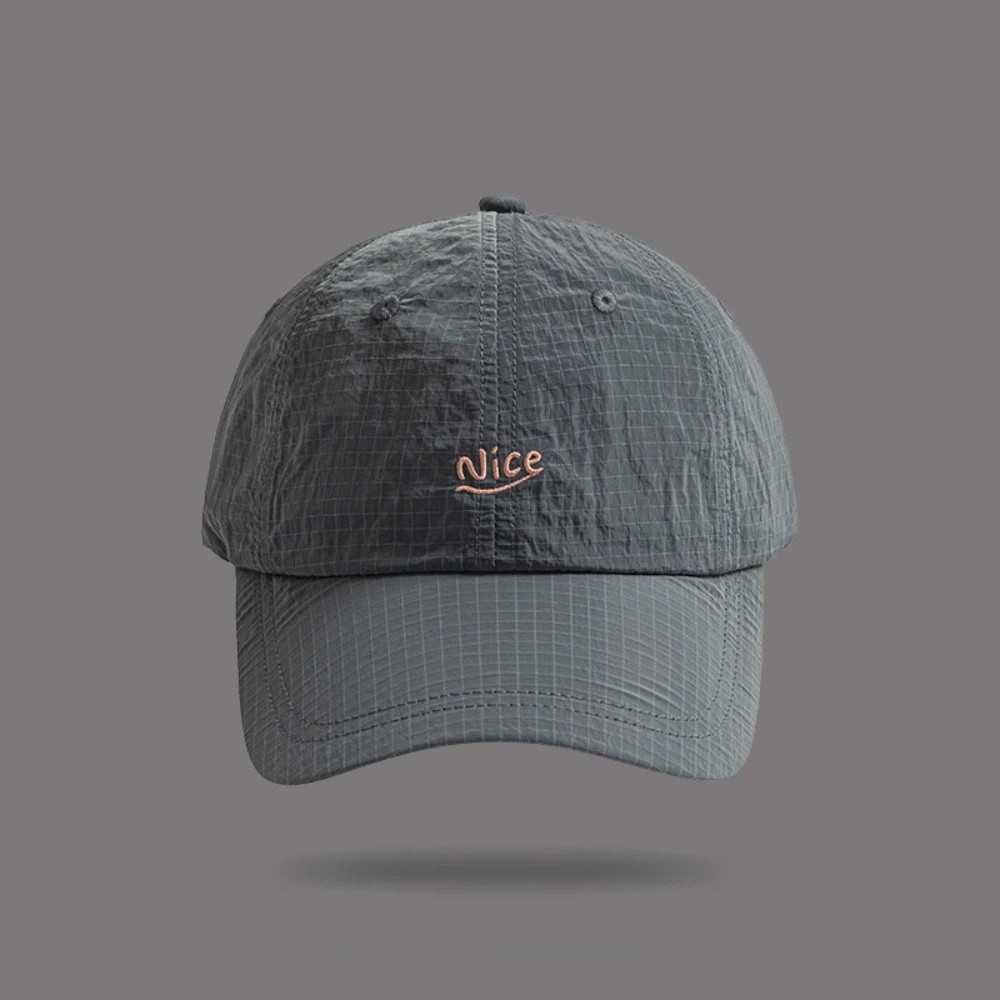 Running Gear Hat - Fashion Plaid Thin Sun Cap Quick-drying