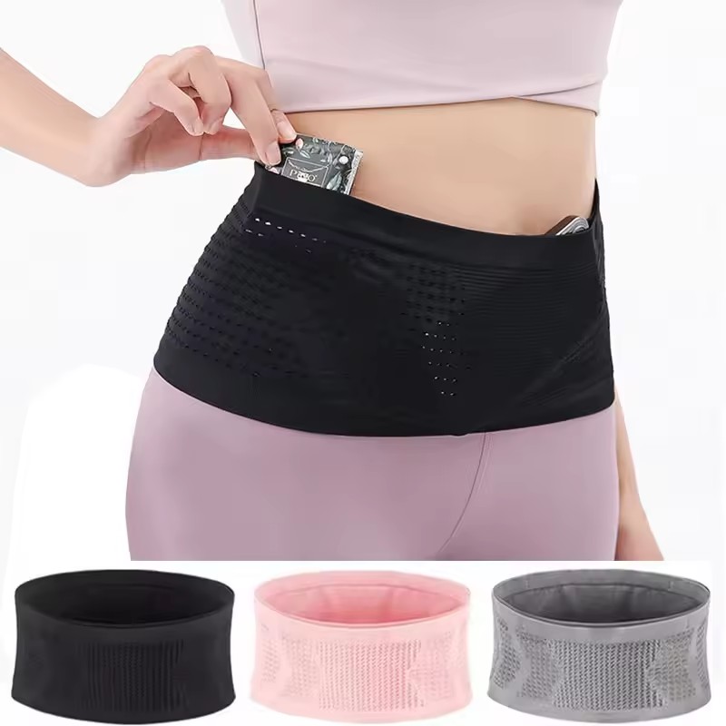 Running Gear Holder - Seamless Invisible Running Waist Belt Bag