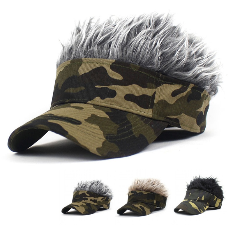 Running Gear Hat - Army Green Camouflage Printed An-ti UV