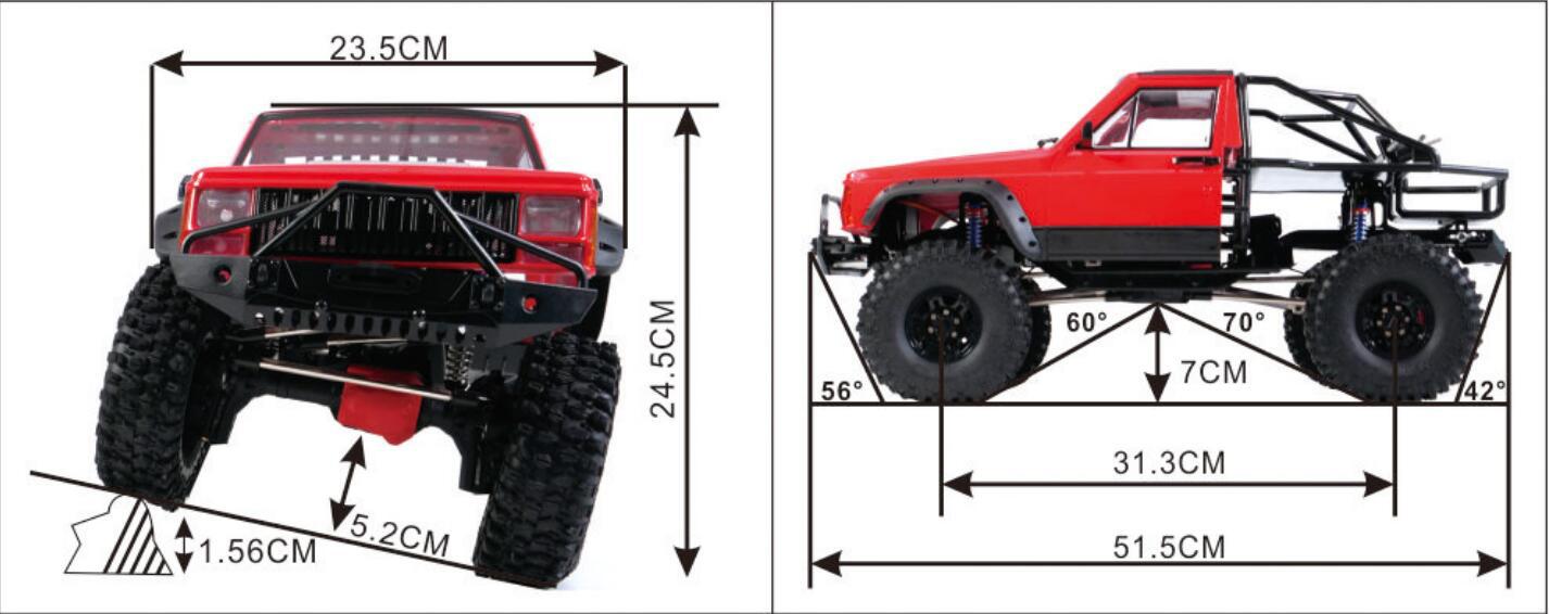 Axing RC Crawler, Cherokee Roc - Running Gear In A Car review and price