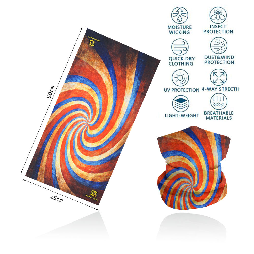 Sprial Stripes Neck Gaiter Geo - Running Gear Youtube review and price