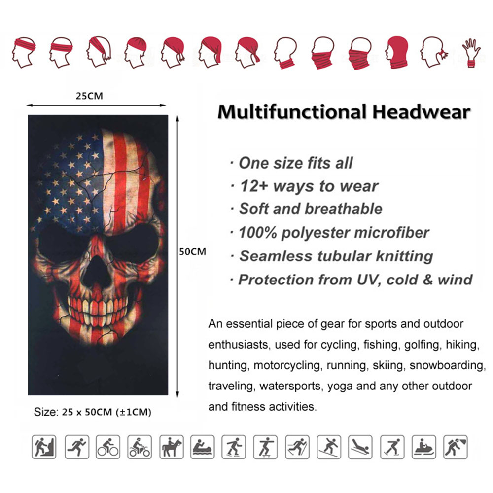 USA Flag Skull Bandana Breatha - Running Gear Youtube review and price