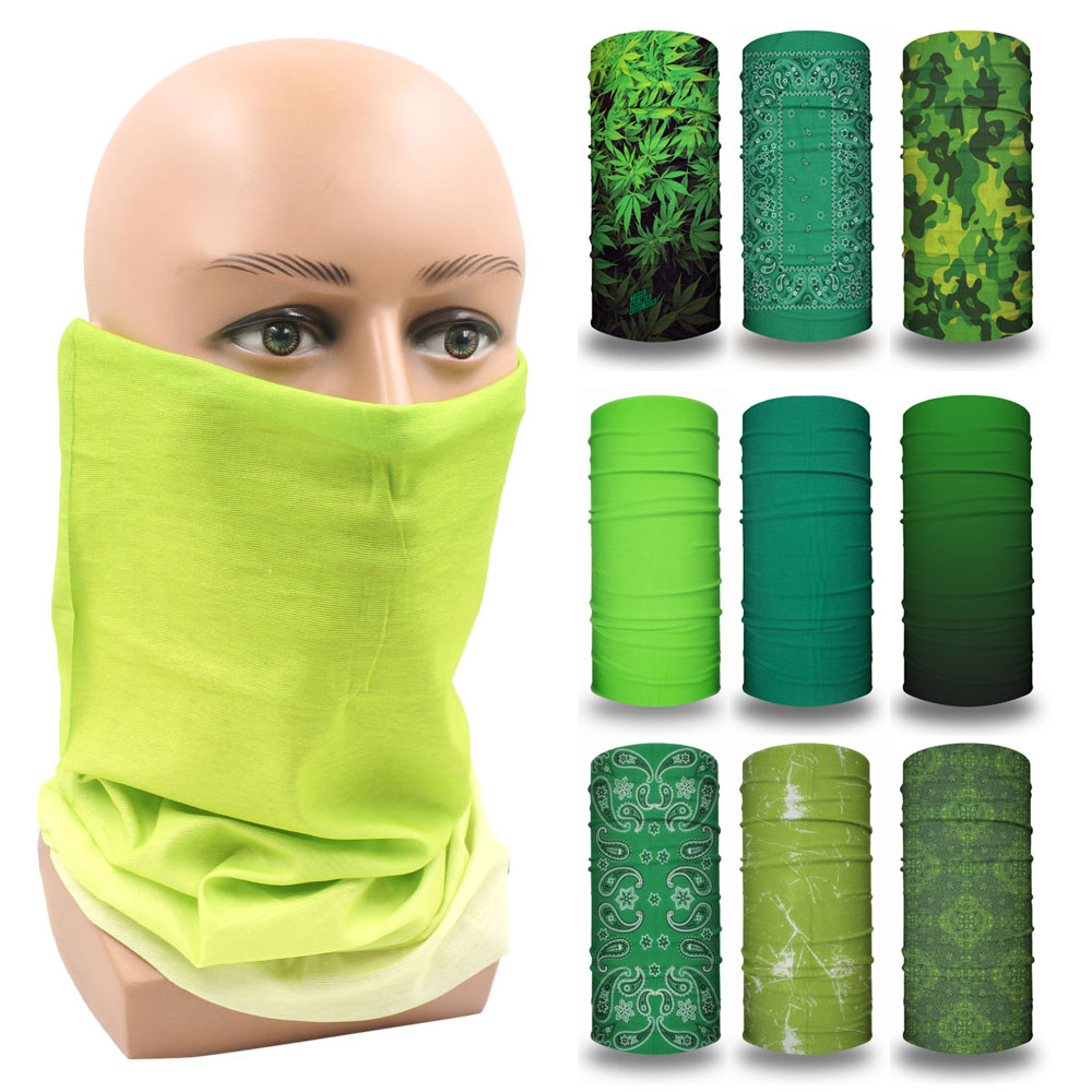 Green Face Bandanas Cover Hiki - Running Gear Youtube review and price