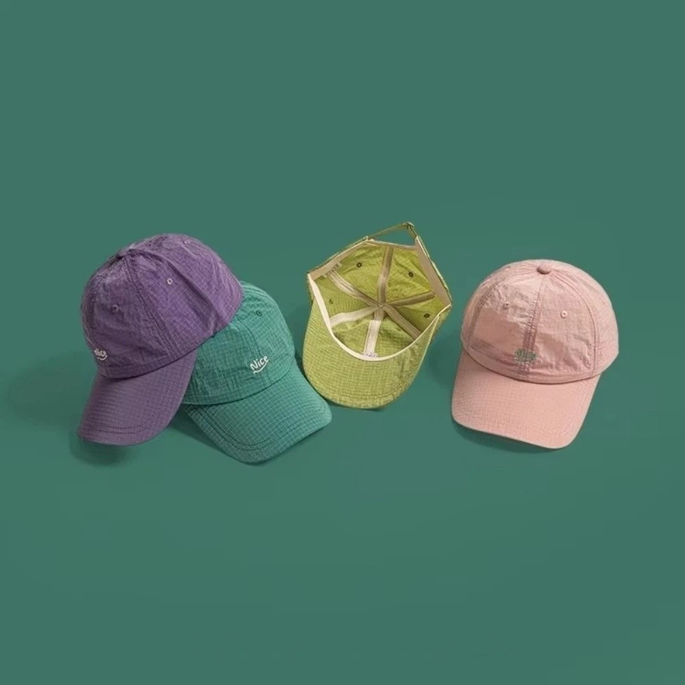 Fashion Plaid Thin Sun Cap Qui - Running Gear Hat review and price