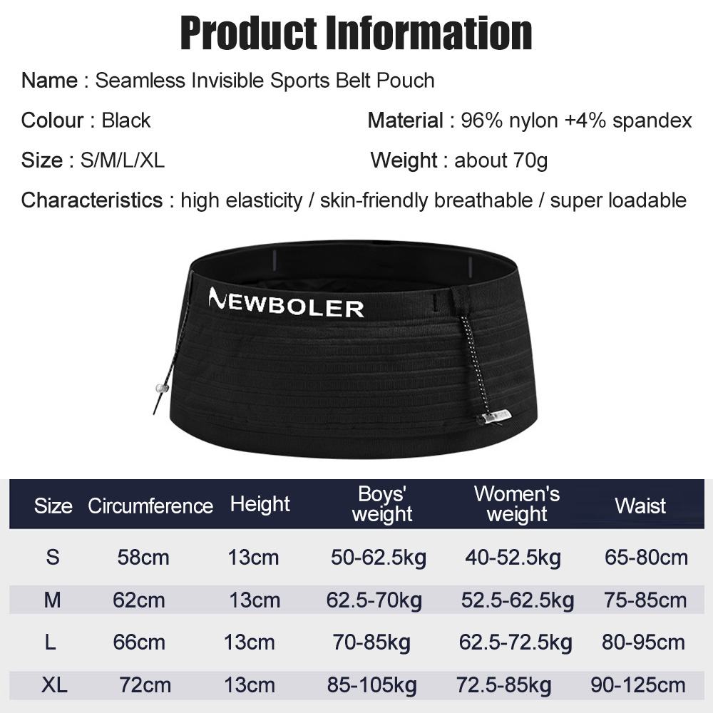 NEWBOLER Elastic Sports Waist  - Running Gear Holder review and price