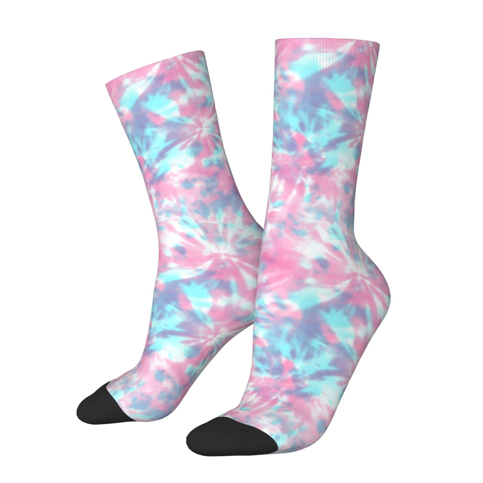 Tie Dye Print Crew Socks For W - Running Gear Youtube review and price