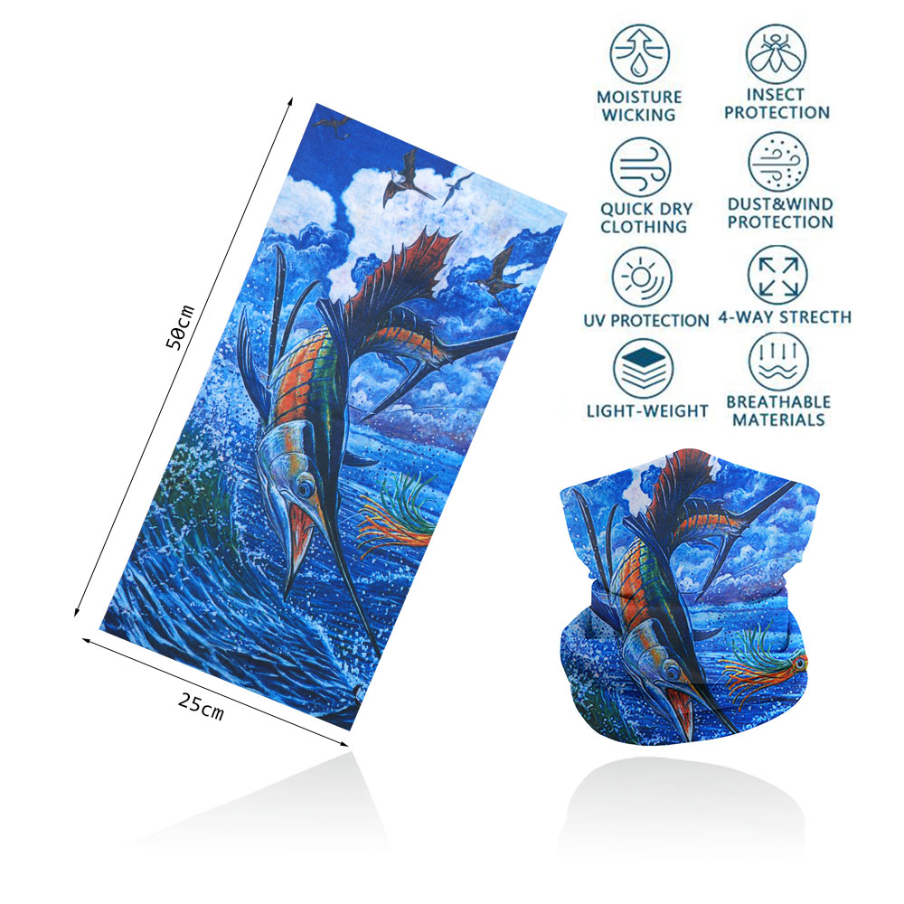 Fish Scales Pattern Neck Gaite - Running Gear Youtube review and price