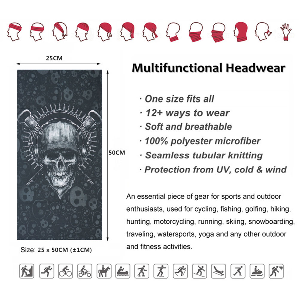Skull Pattern Seamless Breatha - Running Gear Youtube review and price