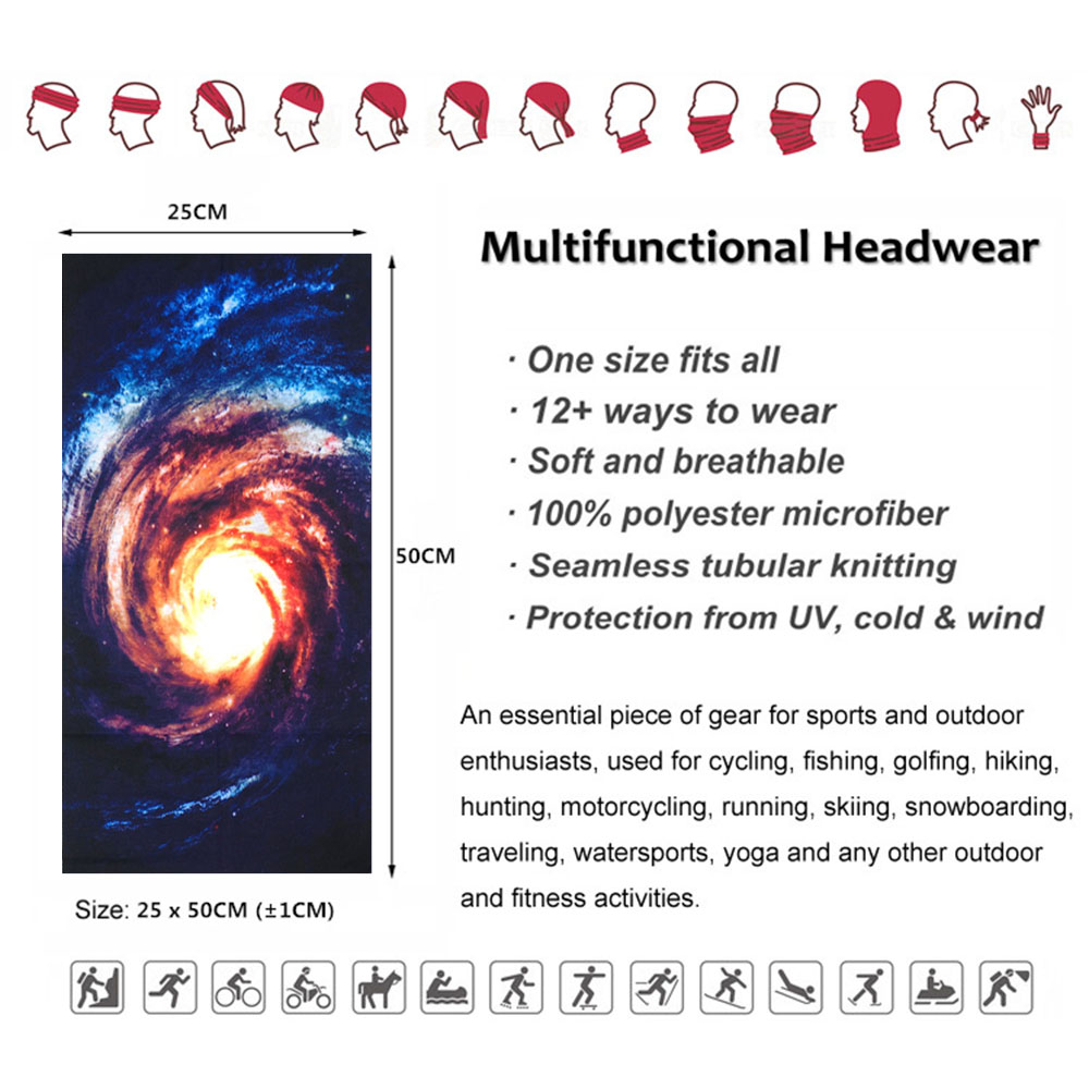 Landscape Starry Headwear Neck - Running Gear Youtube review and price
